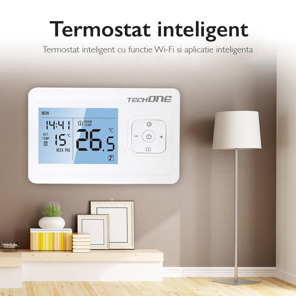 Termostat Ambient Centrala Termica WIFI Techone® AC8048s