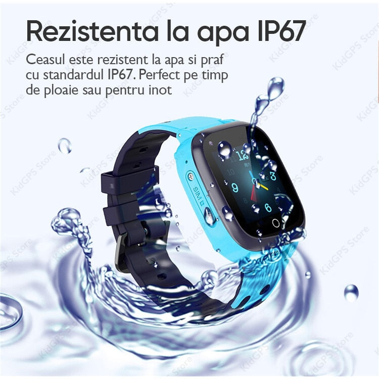 Ceas smartwatch GPS copii Techone™ LT25 4G, Albastru