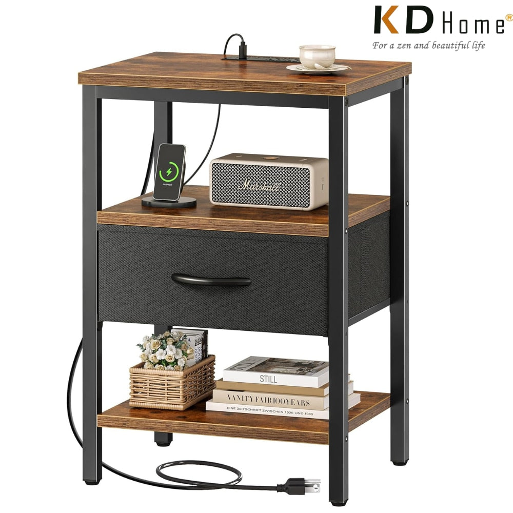 Noptiera cu Priza KD Home PowerSleep