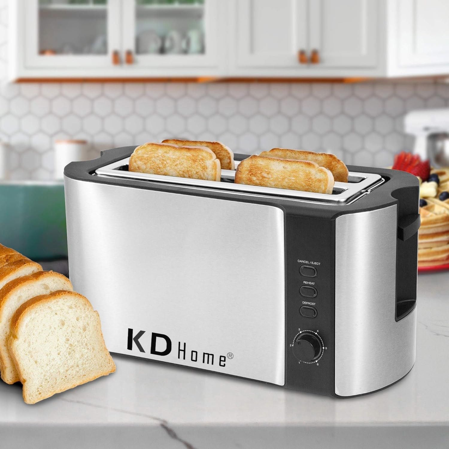 Prajitor de Paine 4 Felii Tip Toaster KD Home ToastElite Quad