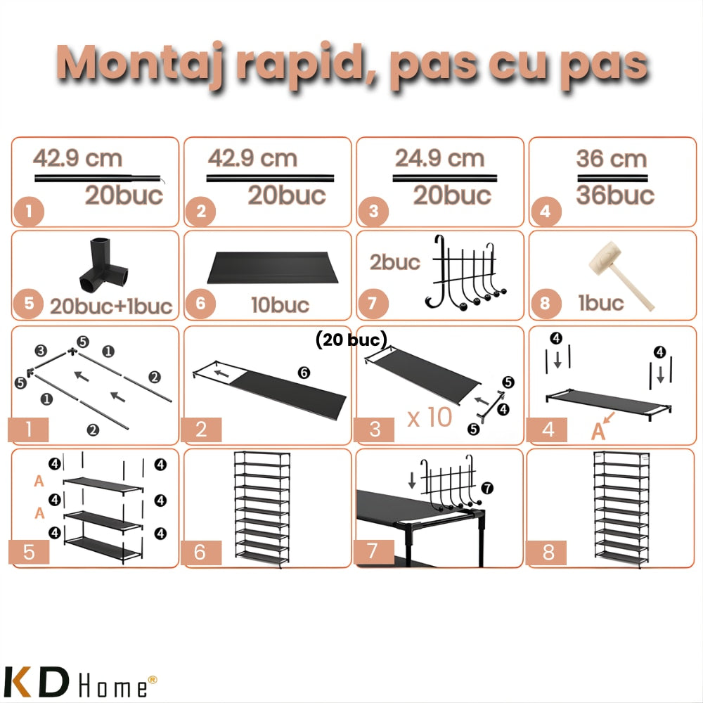Organizator Pentru Pantofi KD Home Shoe Tower X