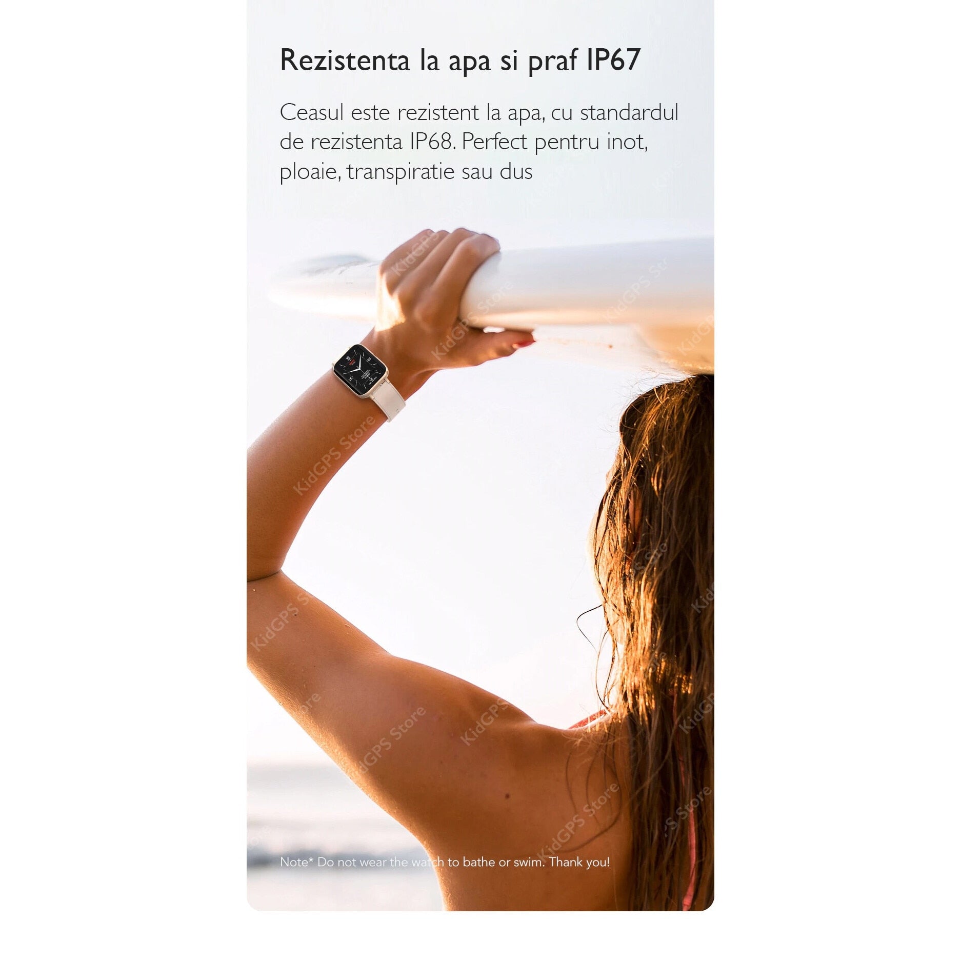 Ceas smartwatch TechONE™ DT93 Pro, Negru