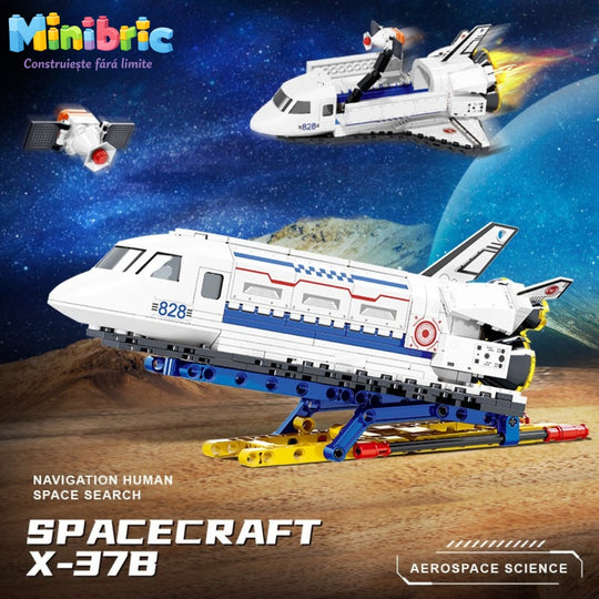 Set de Constructie cu Piese Tip Blocuri Constructie MiniBric Spacecraft X-378