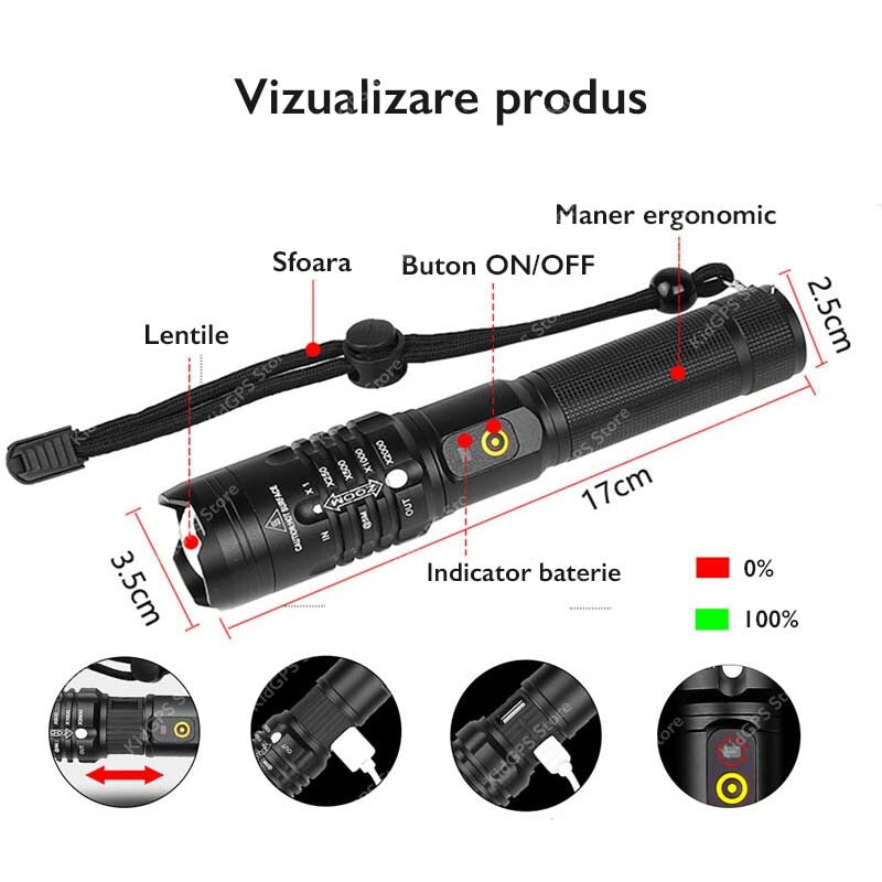 Lanterna LED Techone® SK1919