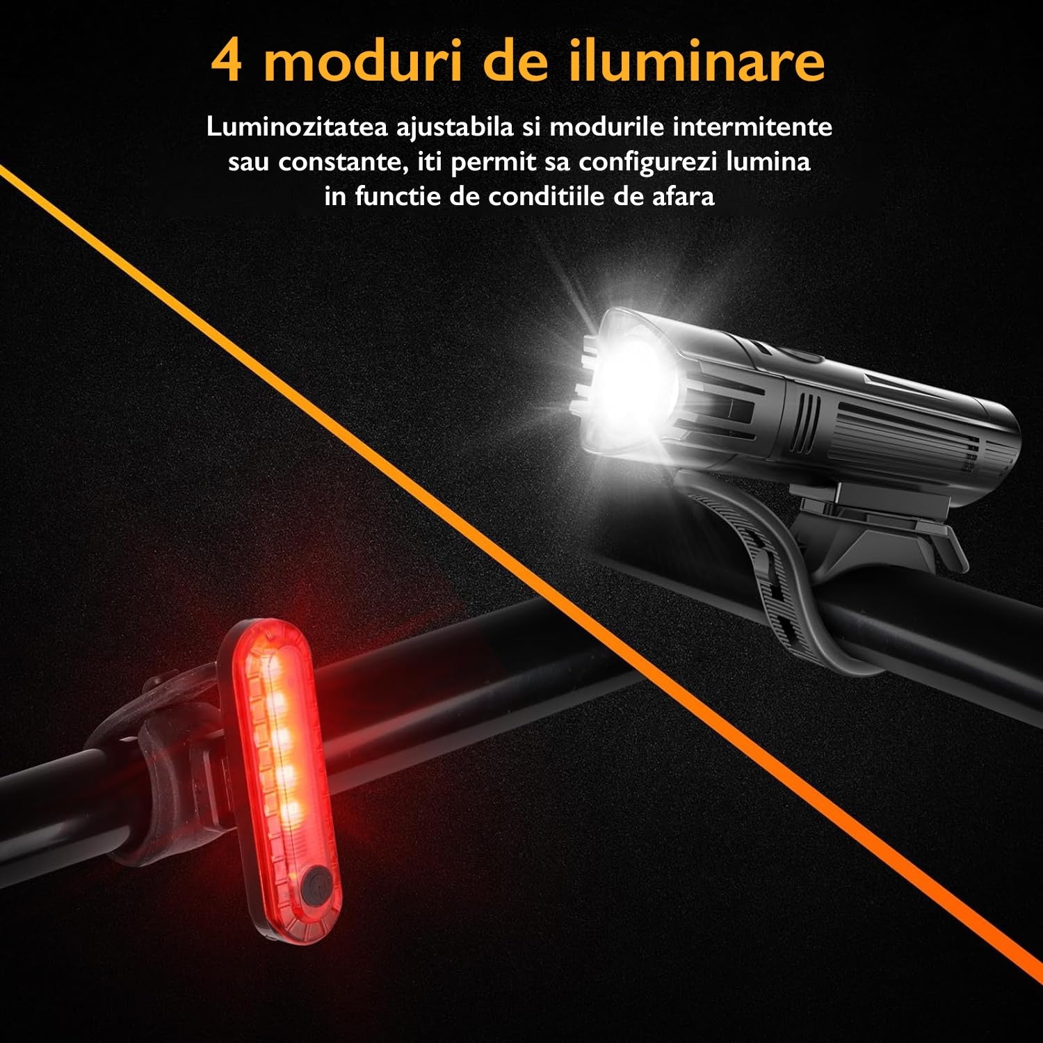 Set Far si Stop Bicicleta Huerler® Lightly