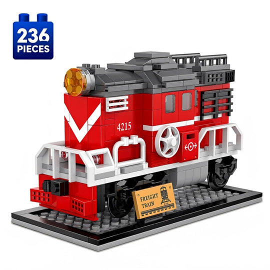 Set de Constructie cu Piese Tip Blocuri Constructie 236 Piese MiniBric Freight Train