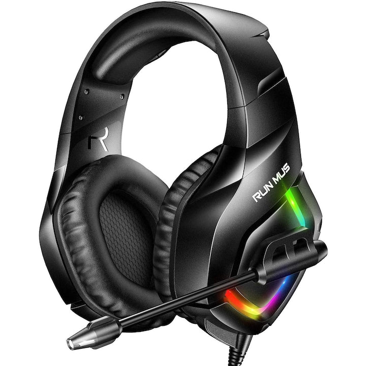 Casti gaming profesionale Runmus® K1-B RGB