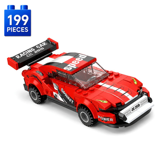 Set de Constructie cu Piese Tip Blocuri Constructie 199 Piese MiniBric Wind Racer