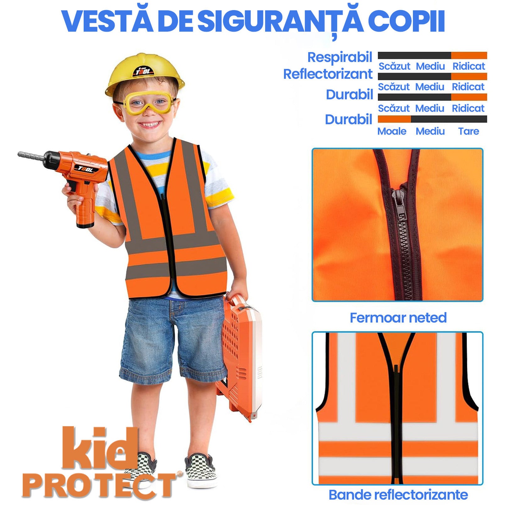 Banc de Lucru Copii 2 in 1 Kidprotect My First Toolbench