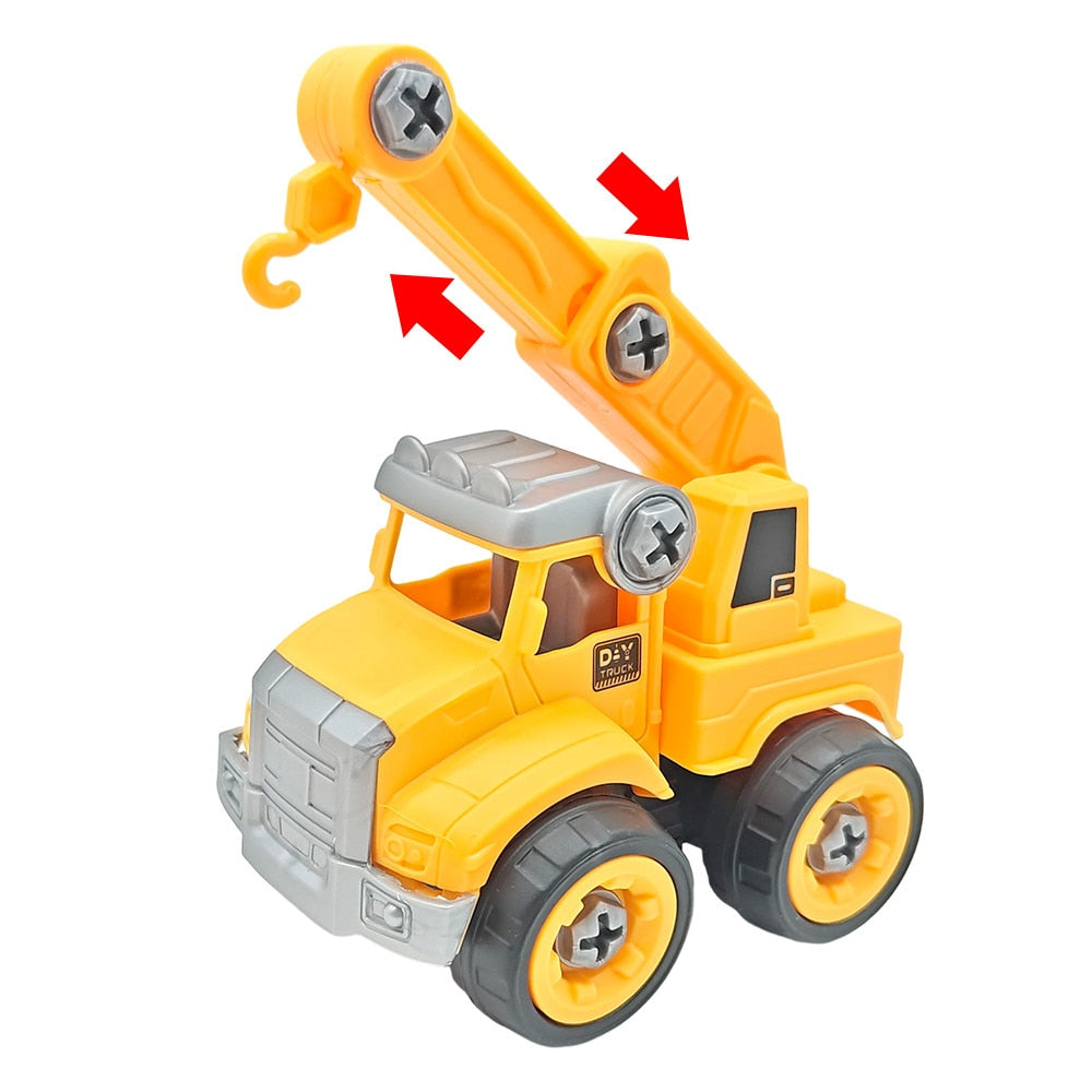 Masinuta Demontabila Pentru Copii 4 in 1, KidProtect Construction Team Builder