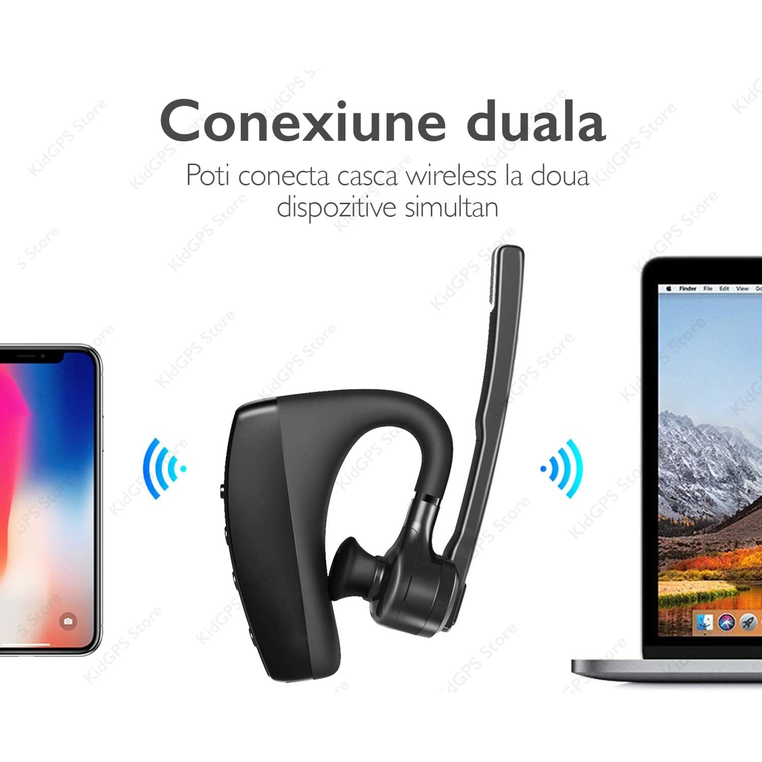 Casca Bluetooth Telefon wireless Runmus® K10C