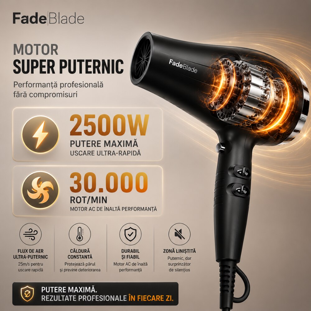 Uscator de Par Profesional FadeBlade AirFusion