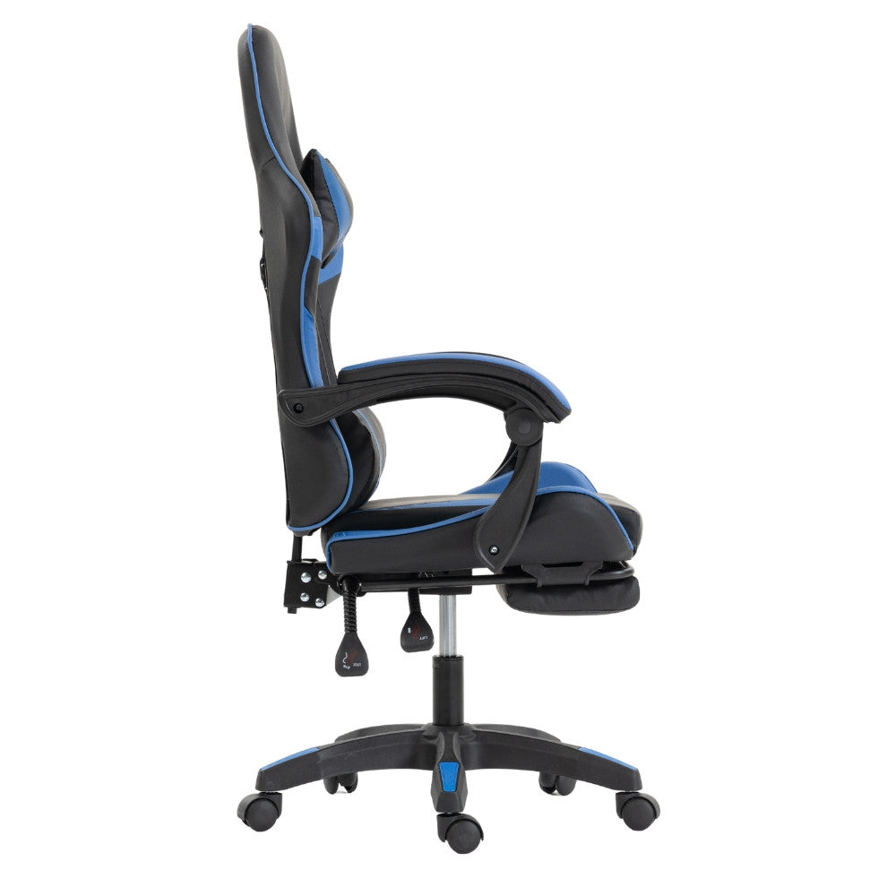 Scaun Gaming Ergonomic KD Home ShadowStrike X3, Albastru