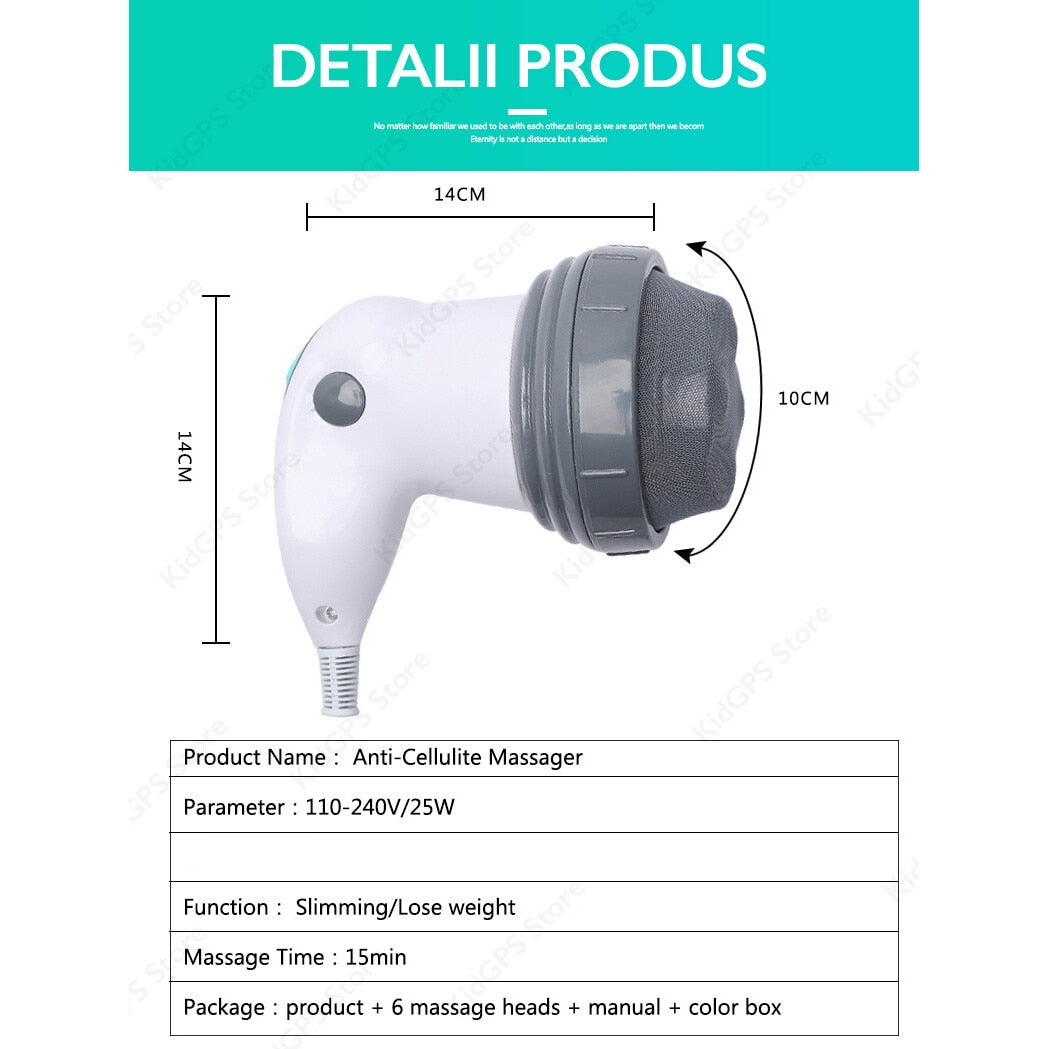 Aparat pentru masaj profesional anticelulitic 4 in 1 Horigen® M240