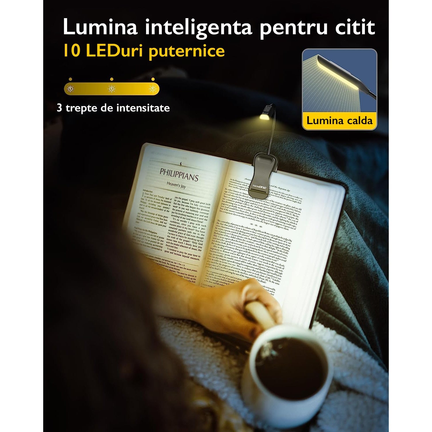 Lampa Pentru Citit Carte Techone® Reader Buddy
