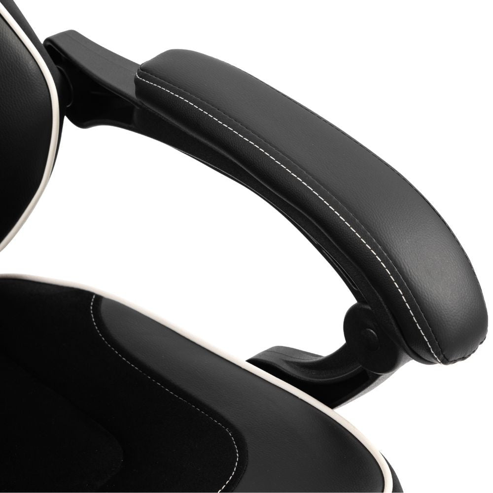 Scaun Gaming Ergonomic Premium Profesional KD Home Apex Fusion EIZI/ Negru/Alb