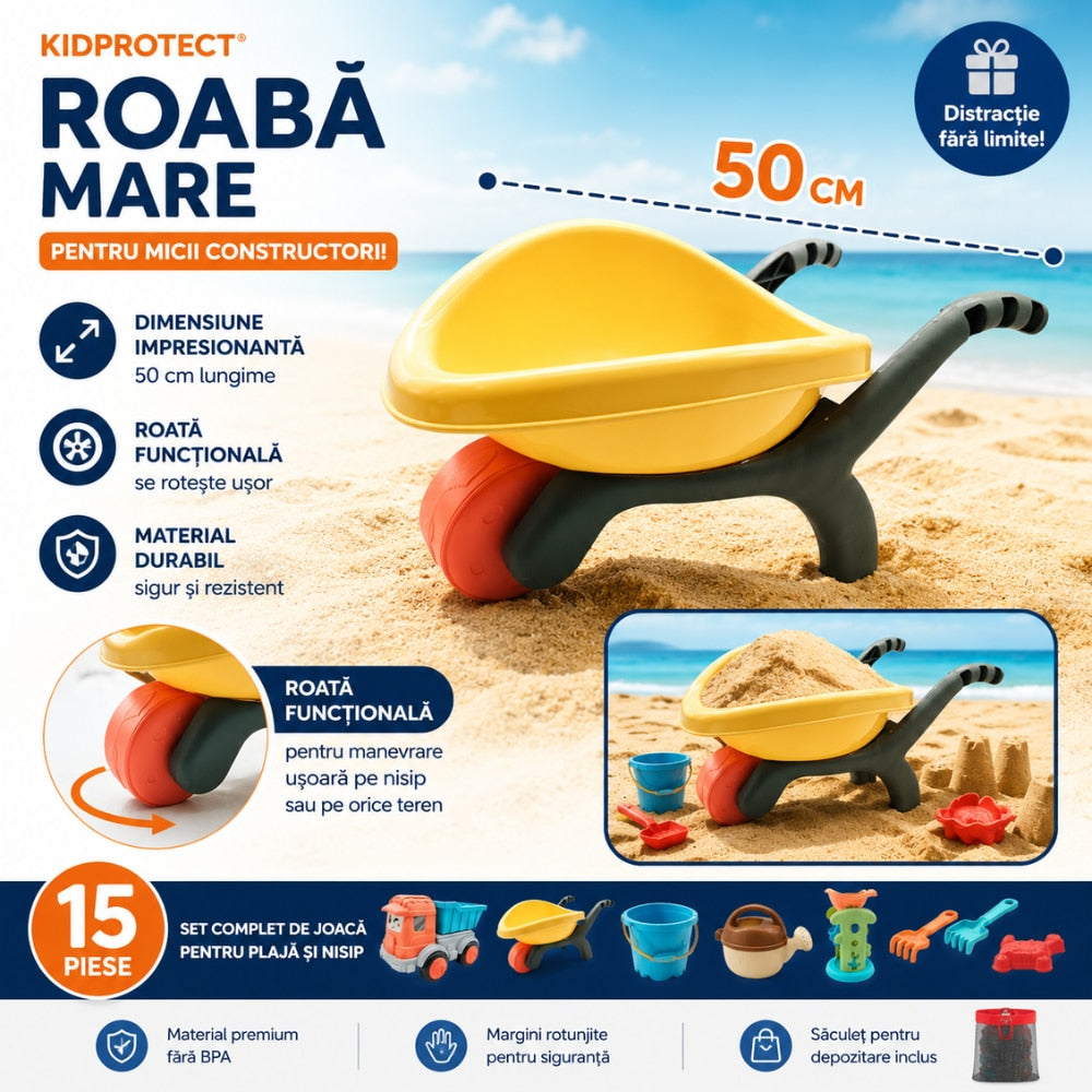 Set Jucarii de Plaja si Nisip KidProtect Beach Explorers