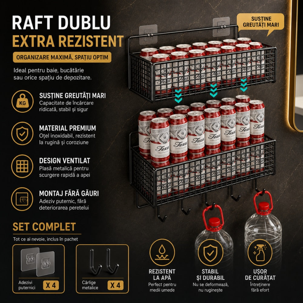 Raft de Dus, Baie si Bucatarie Set 2 Bucati Topaqua AquaNest 36