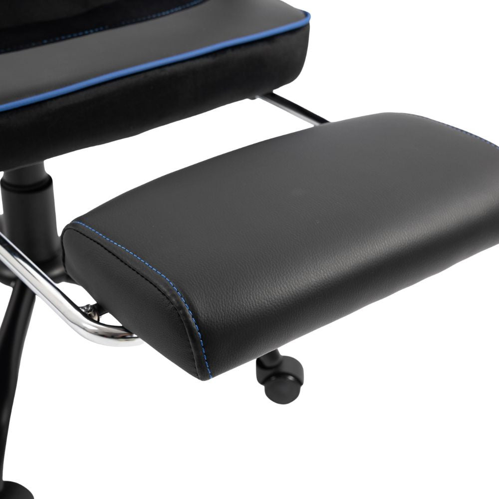 Scaun Gaming Ergonomic Premium Profesional KD Home Apex Fusion EIZI, Negru/Albastru