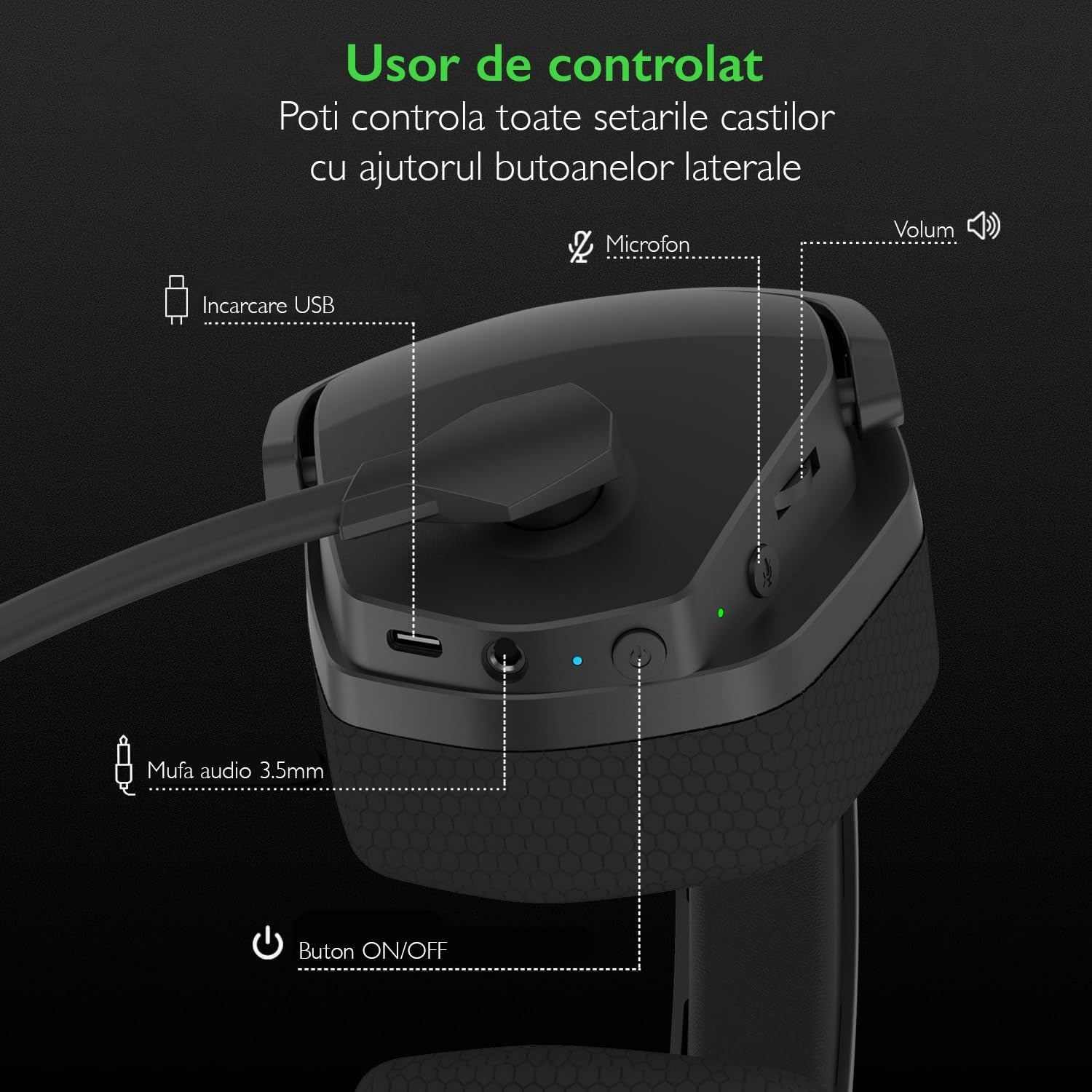 Casti Gaming Profesionale Wireless Techone®SoundForge GX G06-BT Pro