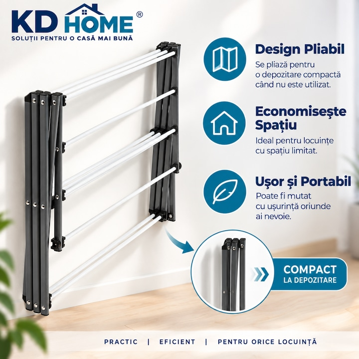 Uscator De Rufe Vertical KD Home® DryFlex Tower