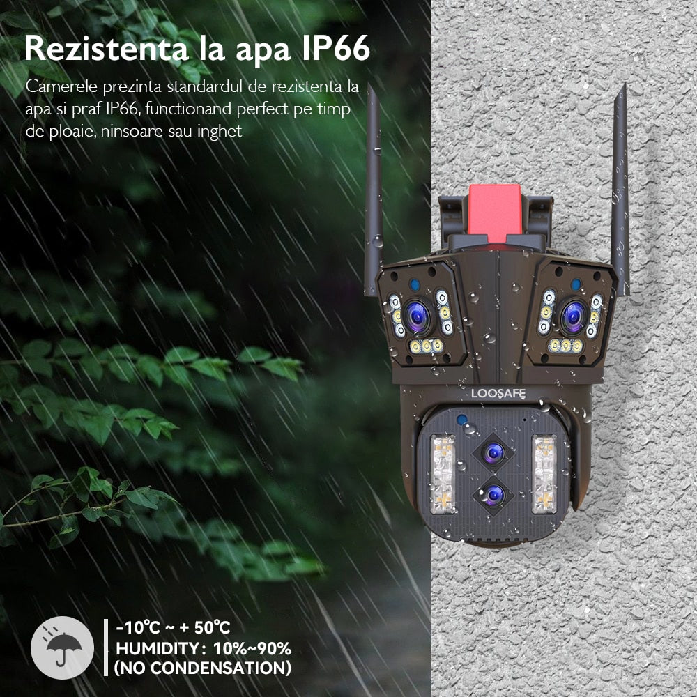 Camera de Supraveghere Cvadrupla WIFI Loosafe® P160 Pro+