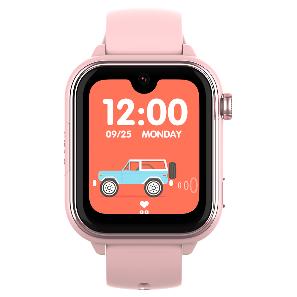 Ceas Smartwatch GPS Copii Cu Localizare Si Telefon Techone KT37, Roz