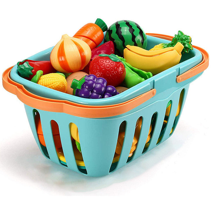 Set Cos cu Legume si Fructe Copii KidProtect Goodies Bascket
