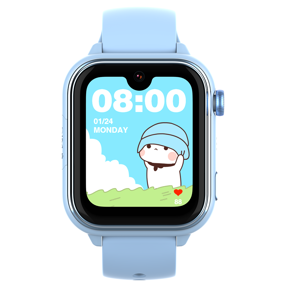 Ceas Smartwatch GPS Copii Cu Localizare Si Telefon Techone KT37, Albastru