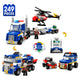 Set de Constructie cu Piese Tip Blocuri Constructie 249 Piese MiniBric 3 in 1 Police Force Brigade