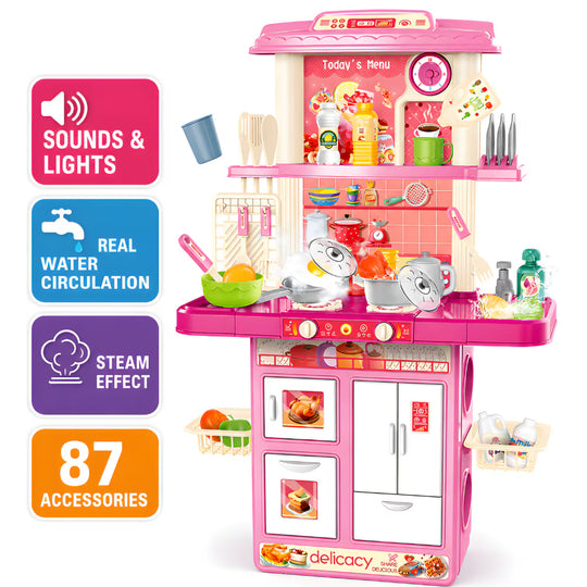 Bucatarie Multifunctionala Copii KidProtect Pinky Chef