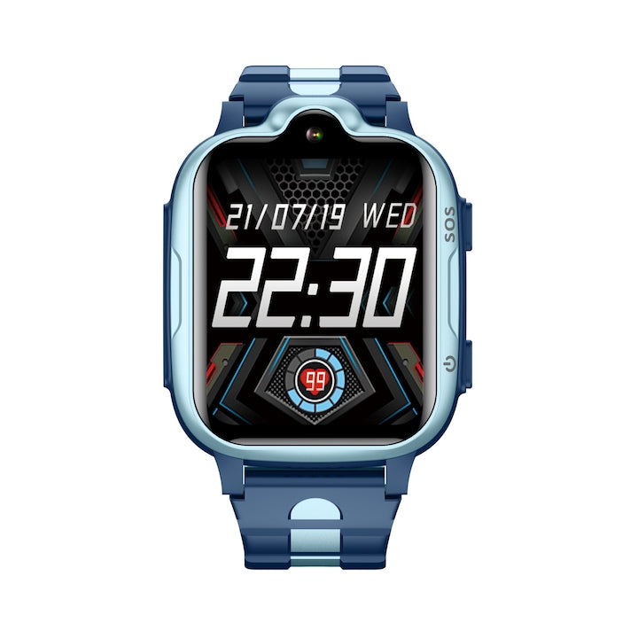 Ceas smartwatch GPS copii Techone™ CT08+ Full View IPS, Albastru