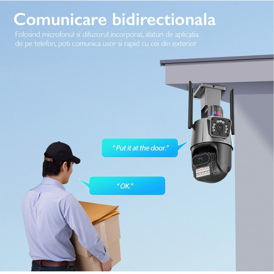 Camera de supraveghere dubla WIFI Loosafe® P11 Pro