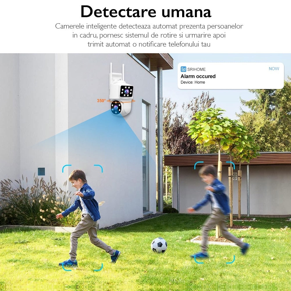 Camera De Supraveghere Video CCTV Dubla WIFI SriHome® SH063 PRO