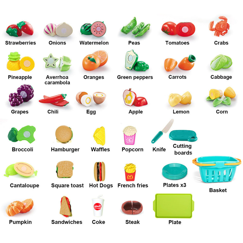 Set Cos cu Legume si Fructe Copii KidProtect Goodies Bascket