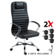 Scaun De Birou Directorial Ergonomic KD Home Falcon Desk, Negru