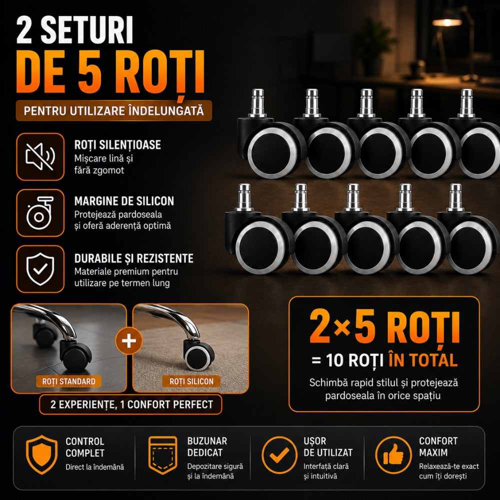 Scaun de Birou Directorial Cu Masaj KD Home DirectorX Duo, Negru