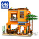 Set de Constructie cu Piese Tip Blocuri Constructie 646 Piese MiniBric Café Terra