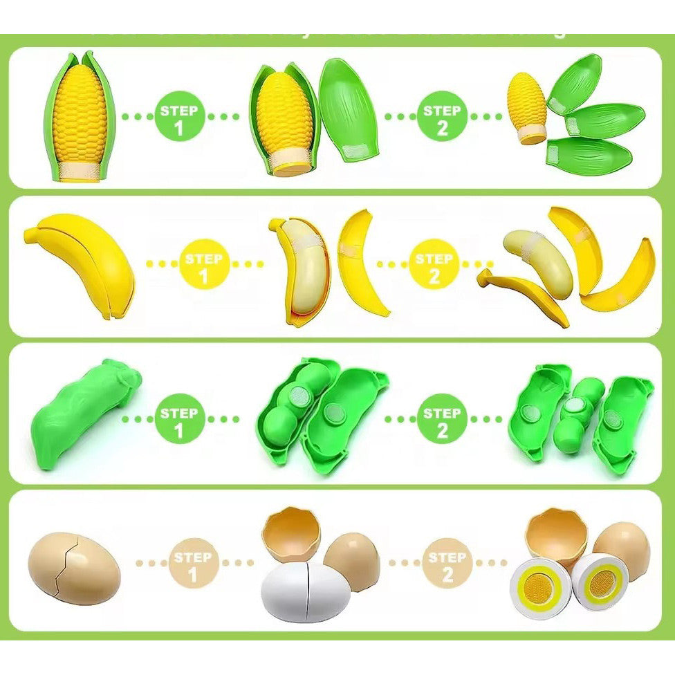 Set Cos cu Legume si Fructe Copii KidProtect Goodies Bascket