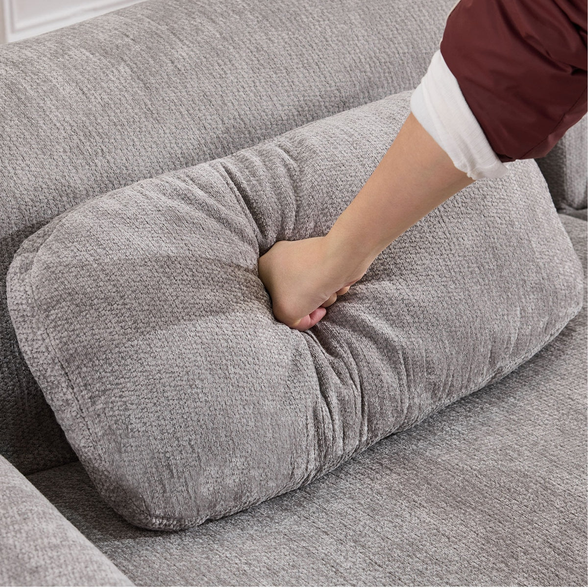 Canapea Modulara Coltar, KD Home EvoLounge, Gri