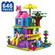 Set de Constructie cu Piese Tip Blocuri Constructie 646 Piese MiniBric Cotage on the Hill
