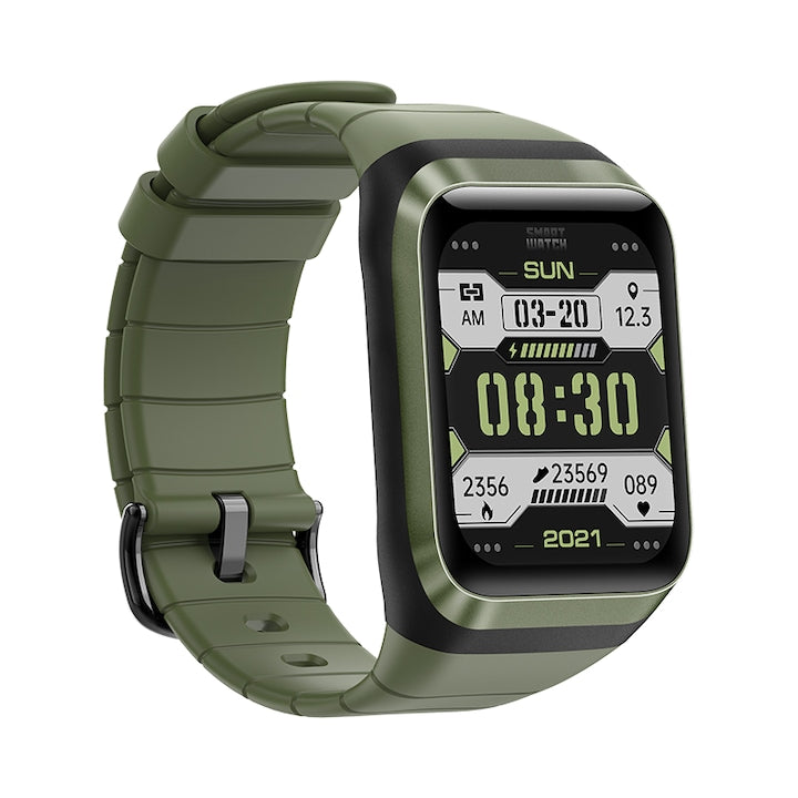 Ceas smartwatch barbati TechONE® SD2 Explorer Pro, Verde