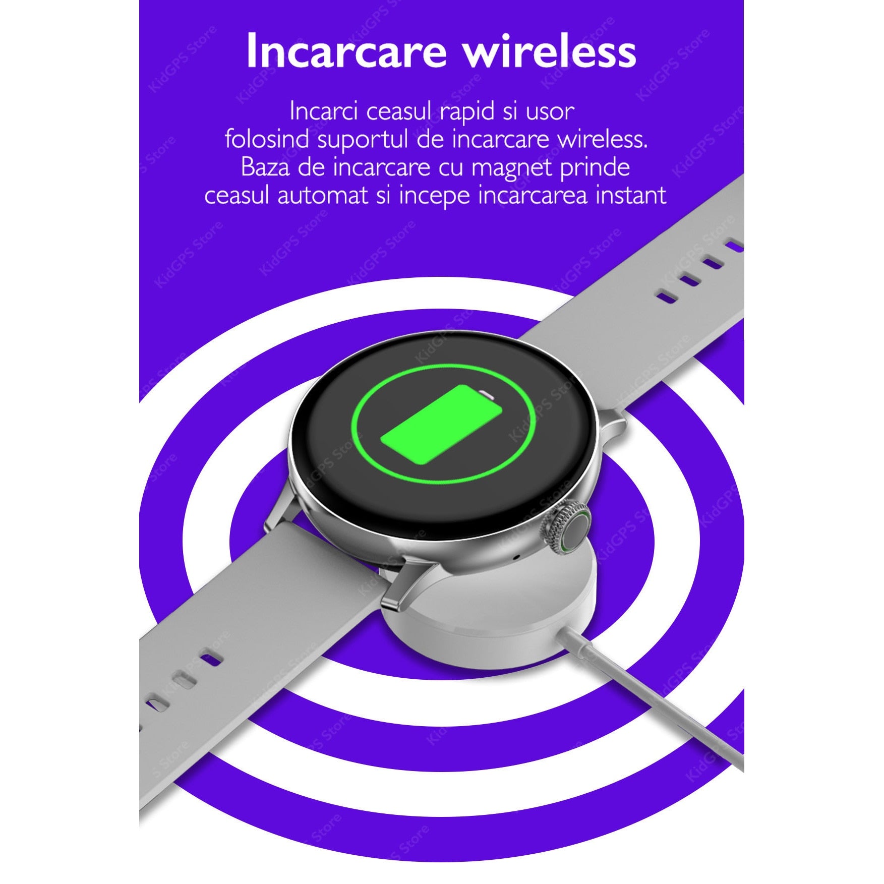 Ceas smartwatch femei TechONE™ DT2, Negru