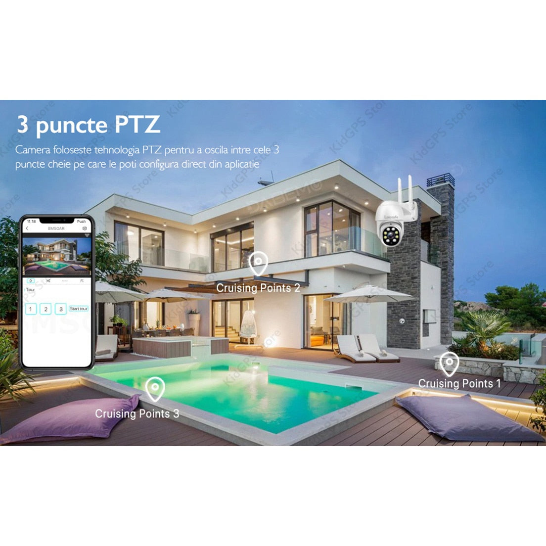 Camera de supraveghere WIFI Loosafe® 80XP Max+ 8MP