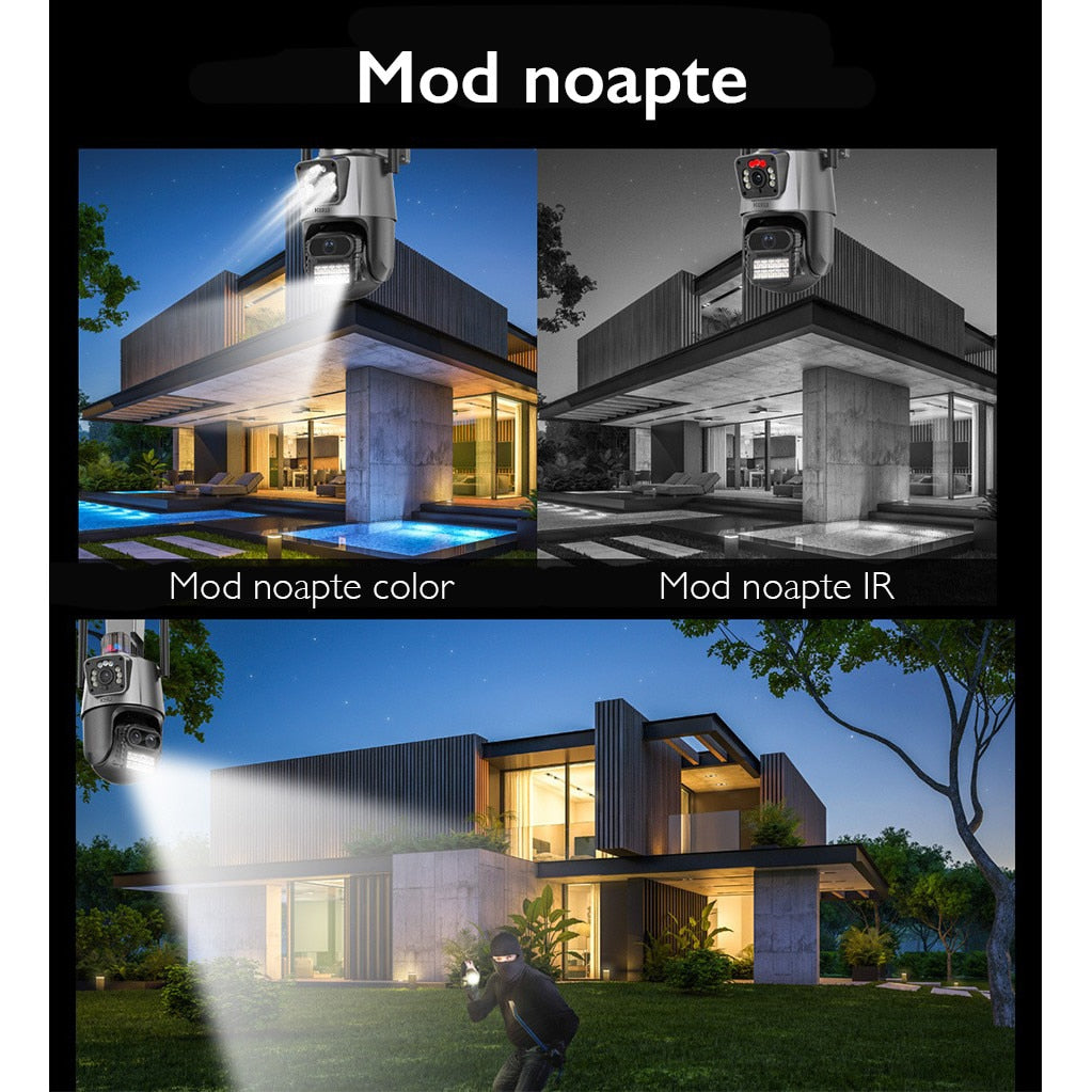 Camera de supraveghere dubla WIFI Loosafe® P11 Pro