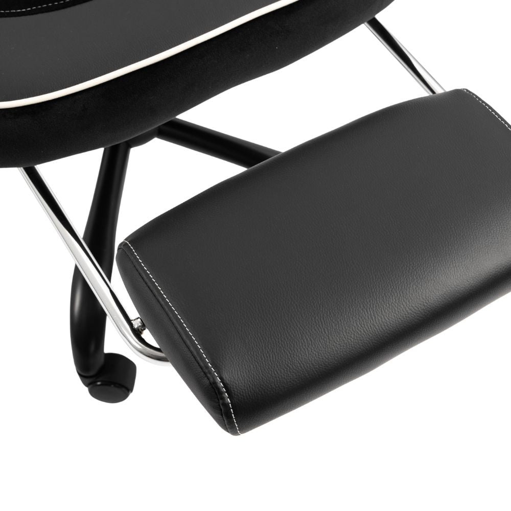 Scaun Gaming Ergonomic Premium Profesional KD Home Apex Fusion EIZI/ Negru/Alb