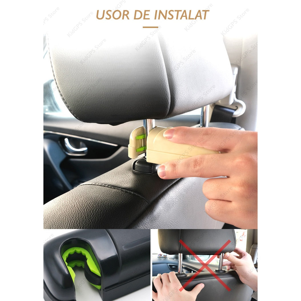 Carlig pentru tetiera auto Techone® Little Helper