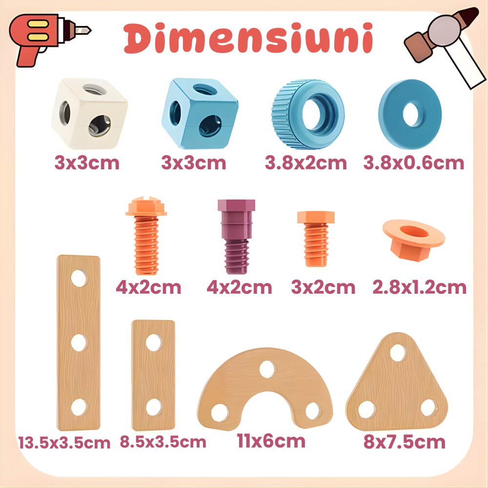 Trusa de Scule Copii de Construit Kidprotect Builder First