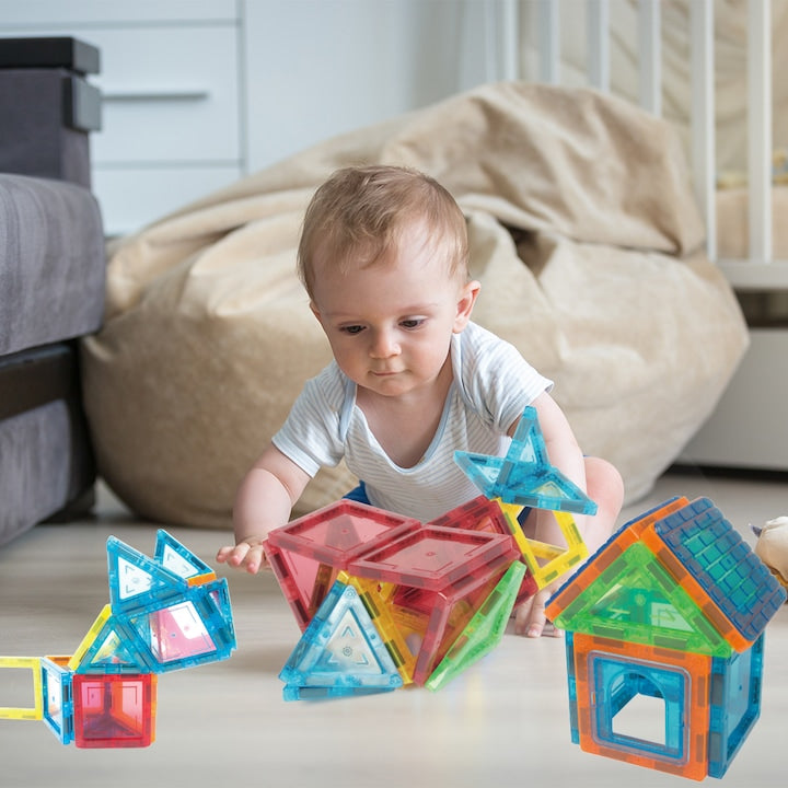 Set Constructie Blocuri Magnetice Copii KidProtect® Mag Hero Big 45 buc