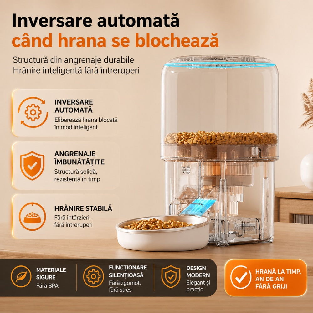 Dozator Mancare Automat Grunluft F05 WiFi